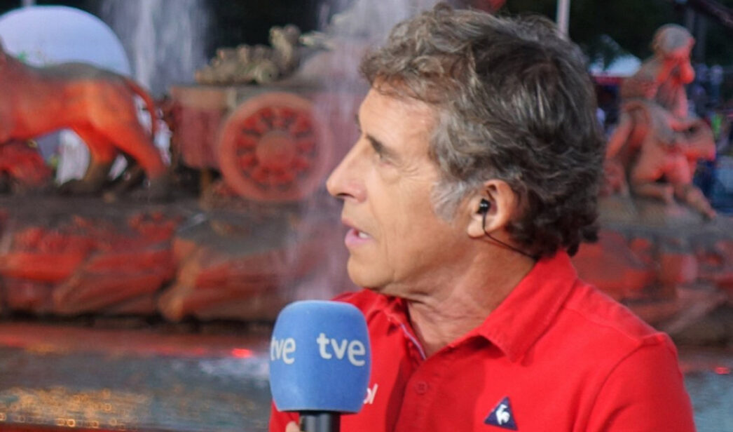 Perico Delgado, comentarista de RTVE en La Vuelta