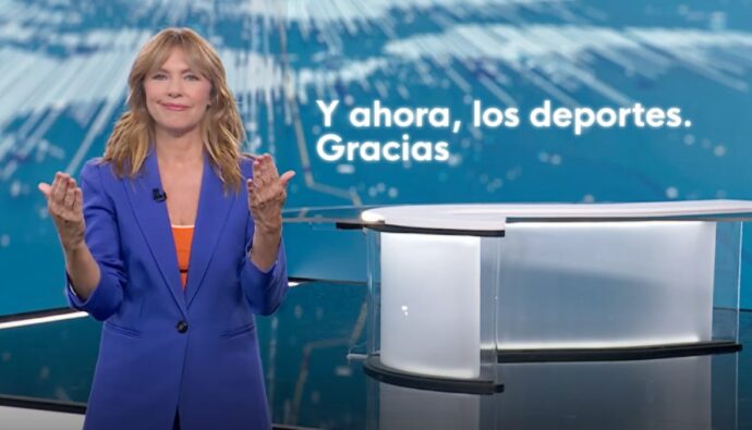 Alejandra Herranz en el 'Telediario 1'.