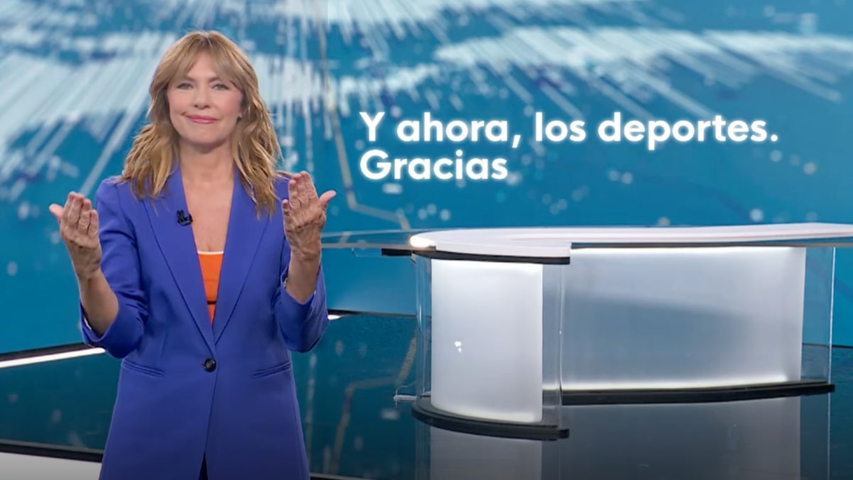 Alejandra Herranz en el 'Telediario 1'.