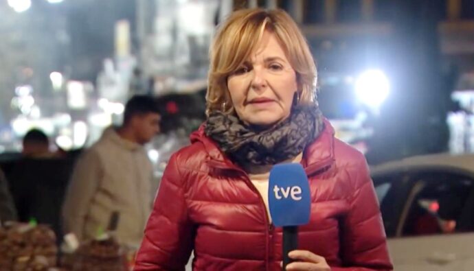 Almudena Ariza en Gaza.