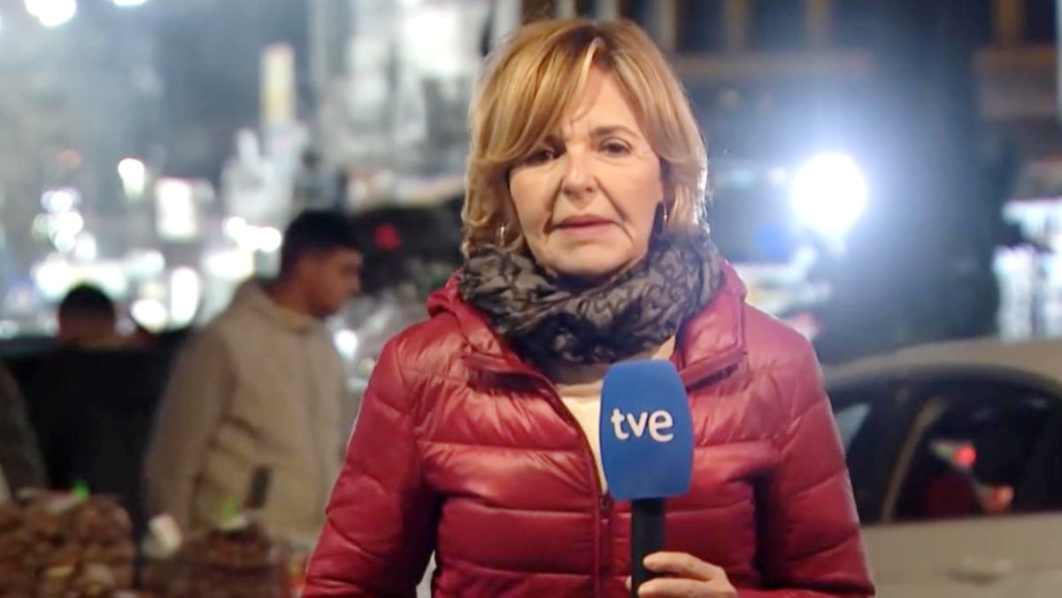 Almudena Ariza en Gaza.