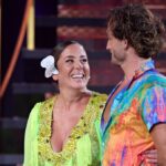 Anabel Pantoja junto a su bailarín en 'Bailando con las estrellas'.
