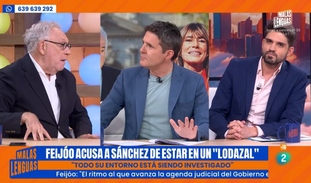 Ernesto Ekaizer, Jesús Cintora y Hugo Pereira en 'Malas Lenguas'.