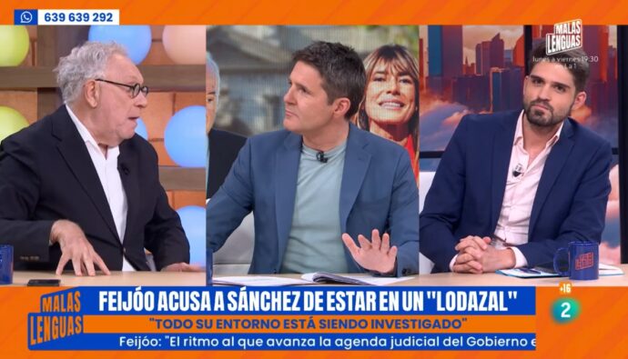 Ernesto Ekaizer, Jesús Cintora y Hugo Pereira en 'Malas Lenguas'.