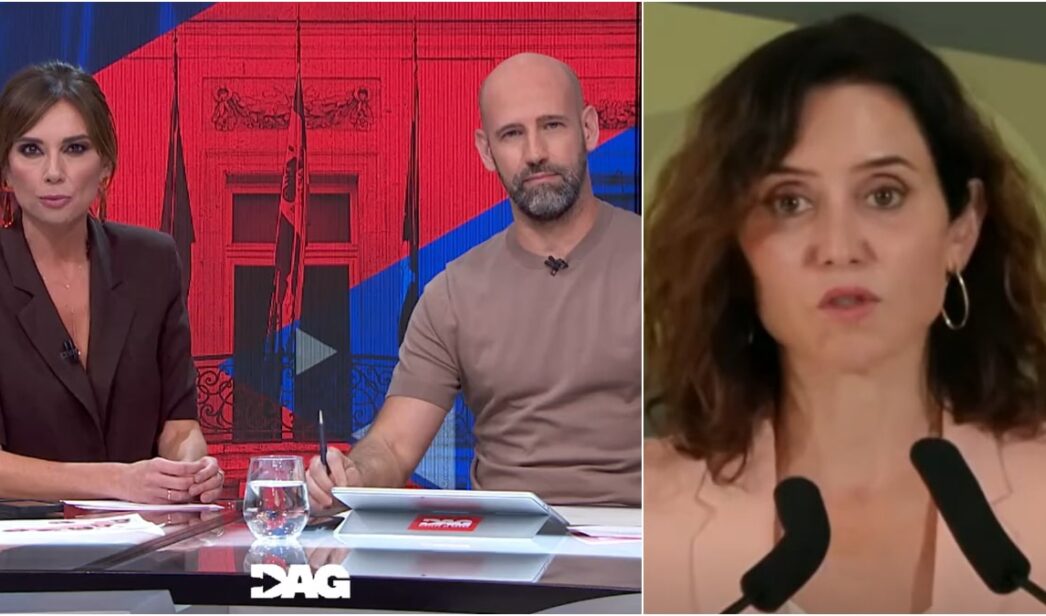 Marta Flich, Gonzalo Miró e Isabel Díaz Ayuso.