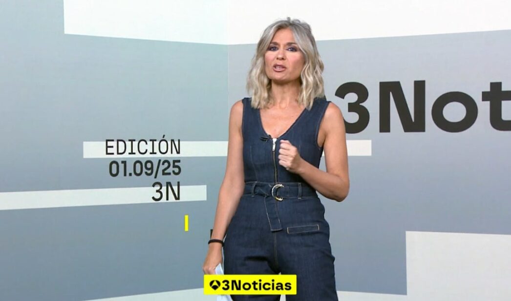 Sandra Golpe en 'Antena 3 Noticias'.