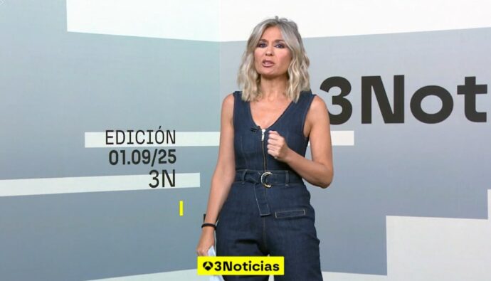 Sandra Golpe en 'Antena 3 Noticias'.