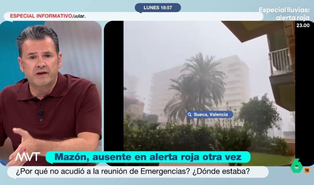 Iñaki López en 'Más vale tarde'.