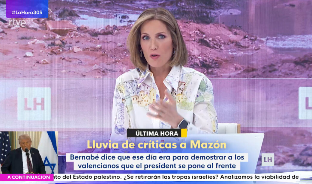 Silvia Intxaurrondo en 'La Hora de La 1'.