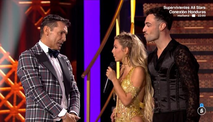 Jesús Vázquez y Nerea Rodríguez en 'Bailando con las estrellas'.