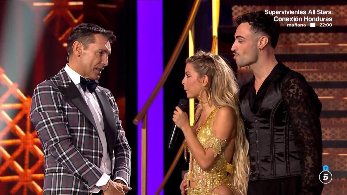 Jesús Vázquez y Nerea Rodríguez en 'Bailando con las estrellas'.