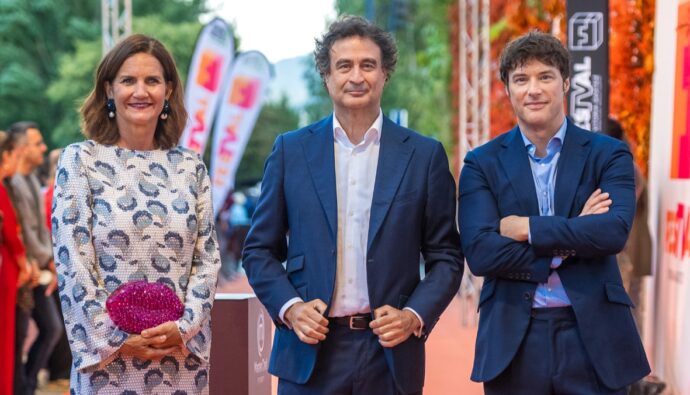 Samantha Vallejo-Nágera, Pepe Rodríguez y Jordi Cruz en el FesTVal.