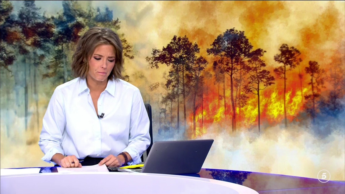 María Casado en 'Informativos Telecinco'.