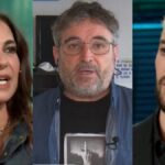 Mariló Montero, Jordi Évole y David Broncano.