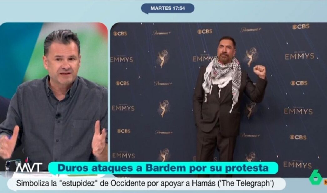 Iñaki López defiende a Javier Bardem en 'Más Vale Tarde'.