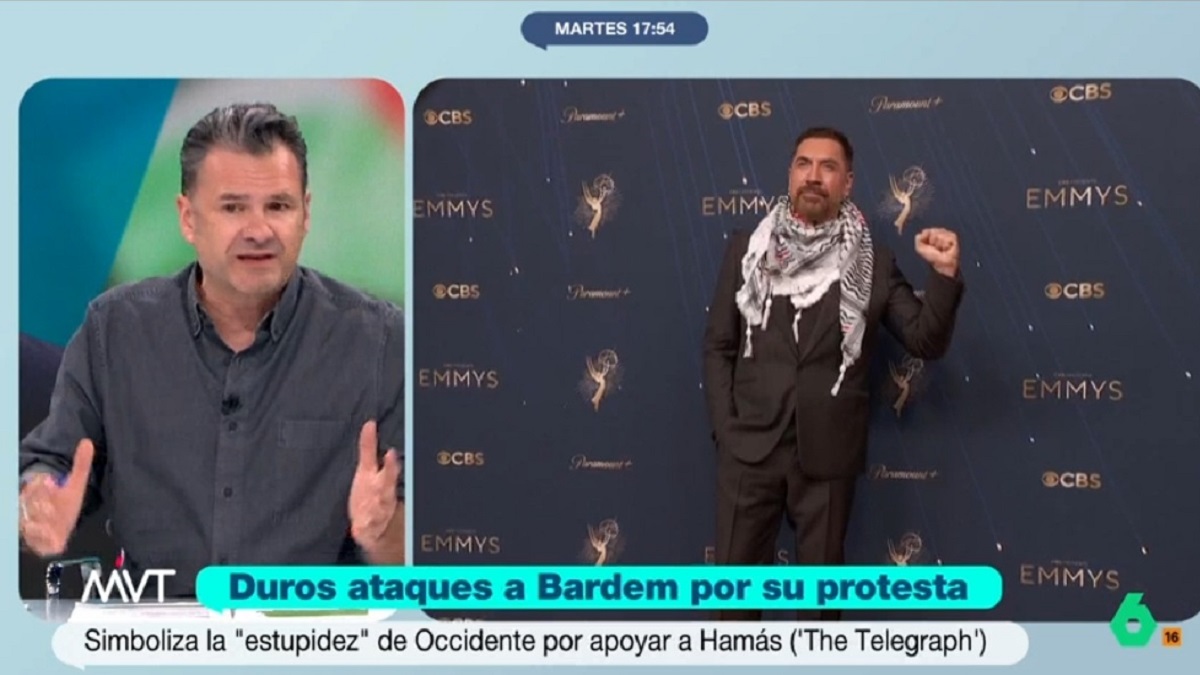 Iñaki López defiende a Javier Bardem en 'Más Vale Tarde'.