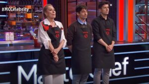 Rosa Benito, Necko y Jorge Luengo en 'MasterChef Celebrity 10'.