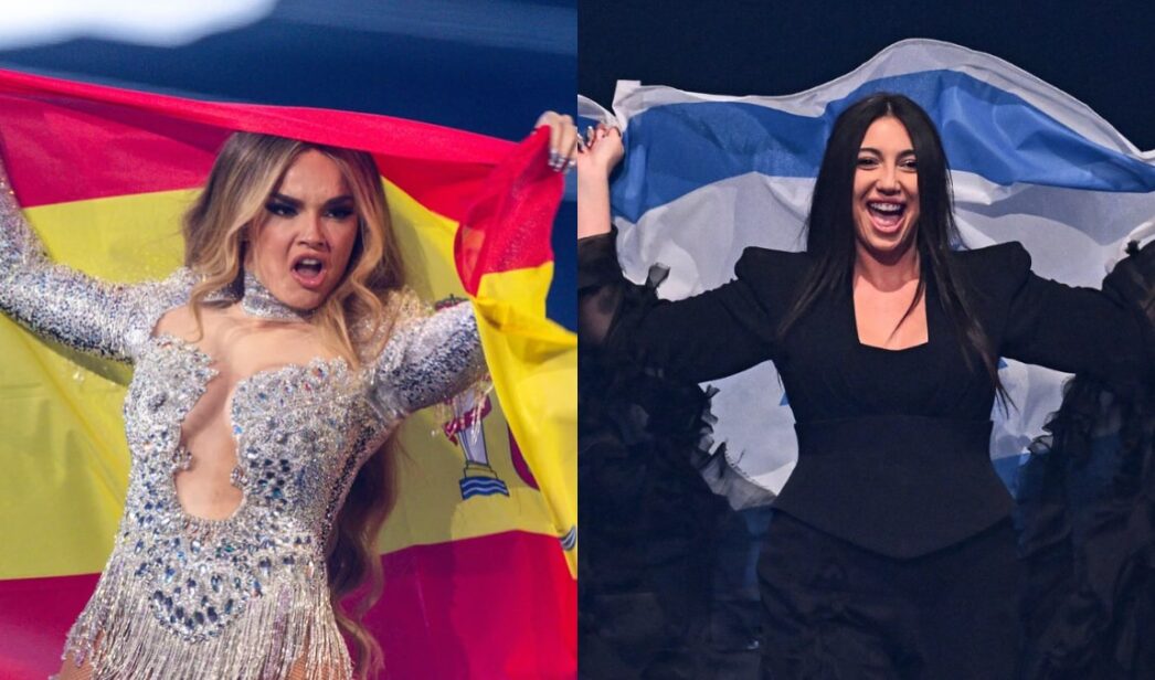 Melody (España) y Yuval Raphael (Israel) en Eurovisión 2025.
