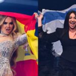 Melody (España) y Yuval Raphael (Israel) en Eurovisión 2025.