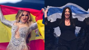 Melody (España) y Yuval Raphael (Israel) en Eurovisión 2025.