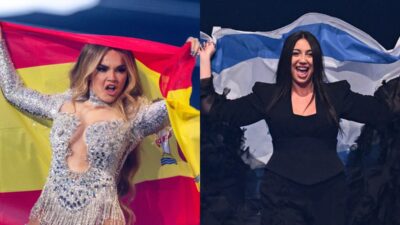 Melody (España) y Yuval Raphael (Israel) en Eurovisión 2025.