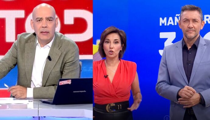 Nacho Abad, Adela González y Javier Ruiz.