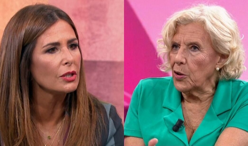 Nuria Roca y Manuela Carmena.