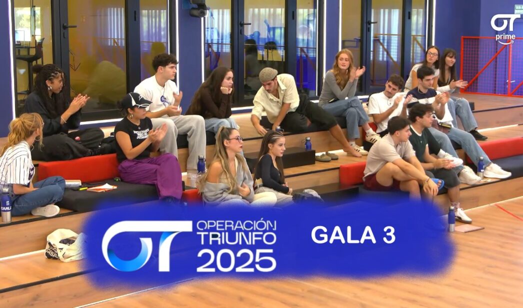 Reparto de temas de la gala 3 de 'OT 2025'.