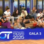 Reparto de temas de la gala 3 de 'OT 2025'.