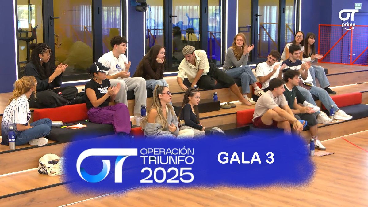 Reparto de temas de la gala 3 de 'OT 2025'.