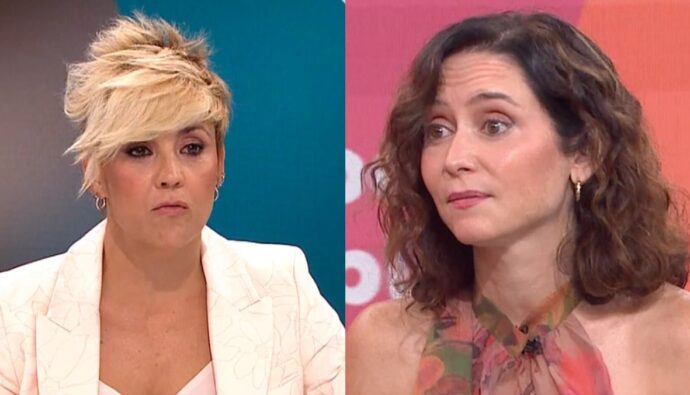 Cristina Pardo e Isabel Díaz Ayuso.
