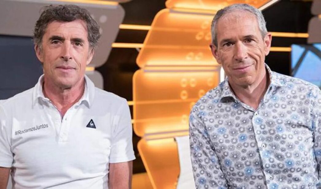 Pedro Delgado y Carlos de Andrés, comentaristas de La Vuelta
