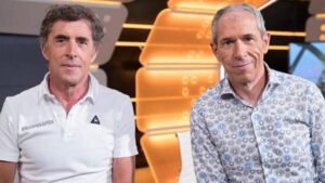 Pedro Delgado y Carlos de Andrés, comentaristas de La Vuelta