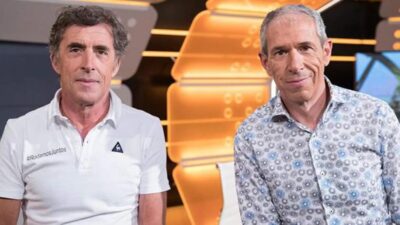 Pedro Delgado y Carlos de Andrés, comentaristas de La Vuelta