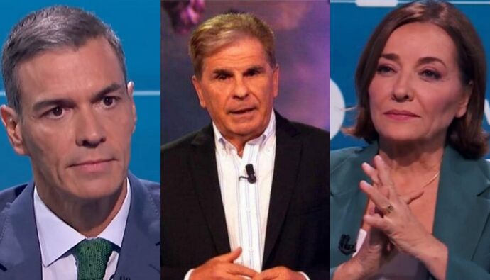 Pedro Sanchez, Pedro Ruiz y Pepa Bueno.