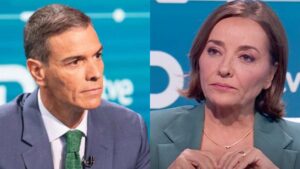Pedro Sánchez con Pepa Bueno.