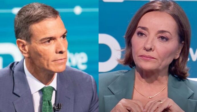 Pedro Sánchez con Pepa Bueno.