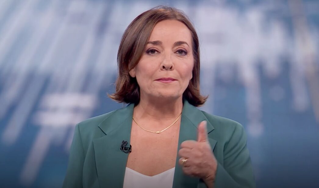 Pepa Bueno en el 'Telediario 2'.