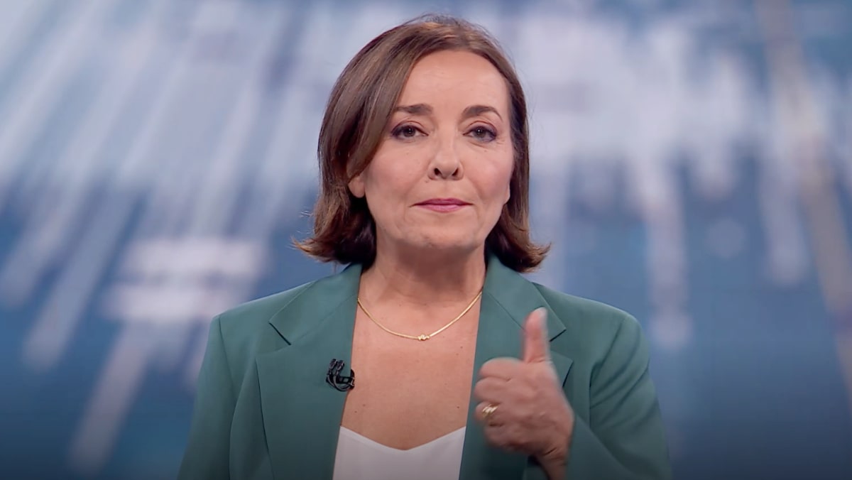 Pepa Bueno en el 'Telediario 2'.