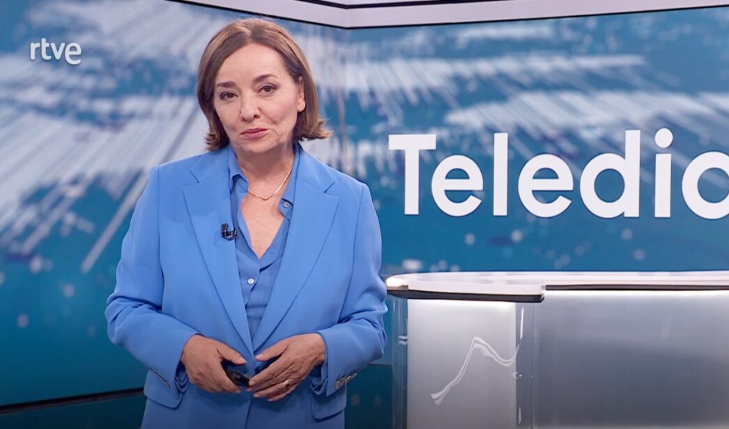 Pepa Bueno en el 'Telediario 2'.