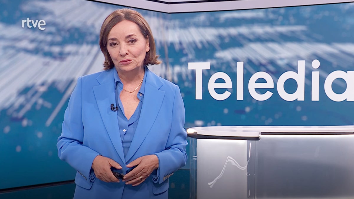 Pepa Bueno en el 'Telediario 2'.