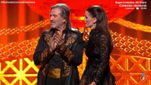 Pepe Navarro y Paula Lastra en 'Bailando con las Estrellas'.