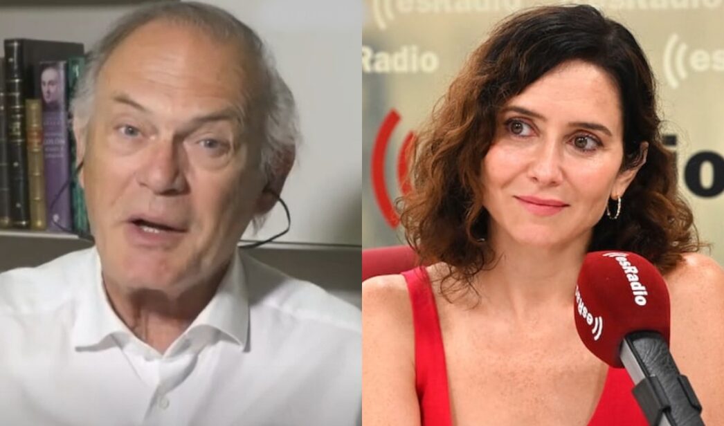 Pedro Piqueras e Isabel Díaz Ayuso.