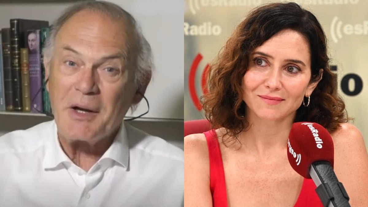 Pedro Piqueras e Isabel Díaz Ayuso.