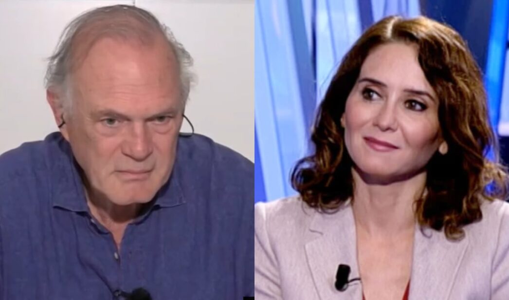 Pedro Piqueras e Isabel Díaz Ayuso.