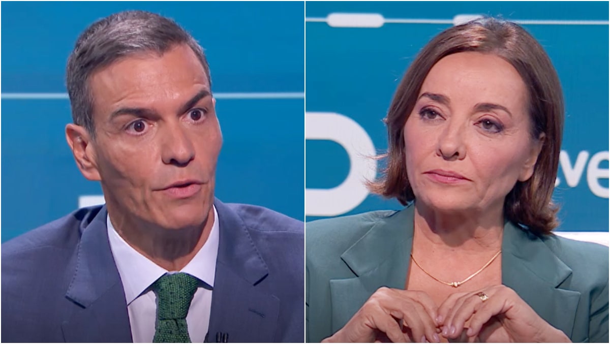 Pedro Sánchez y Pepa Bueno.