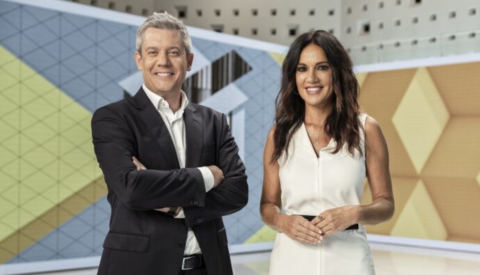 Rodrigo Blázquez y Cristina Saavedra en 'La Sexta Noticias'.