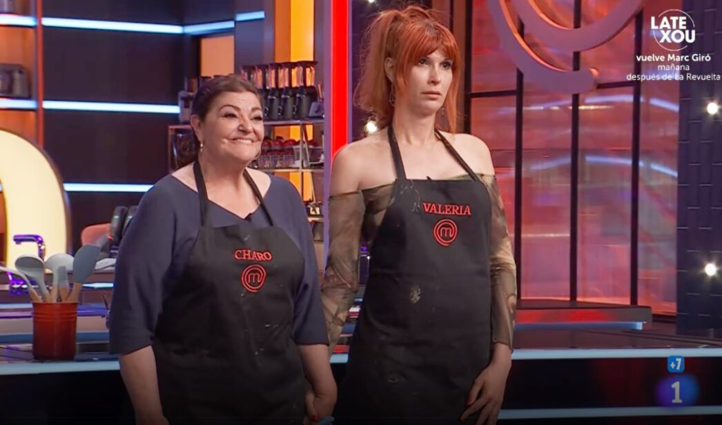 Charo Reina y Valeria Vegas en 'MasterChef Celebrity'.