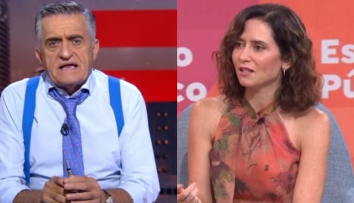 El Gran Wyoming e Isabel Díaz Ayuso.