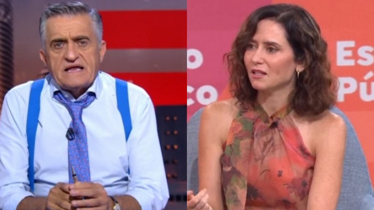 El Gran Wyoming e Isabel Díaz Ayuso.